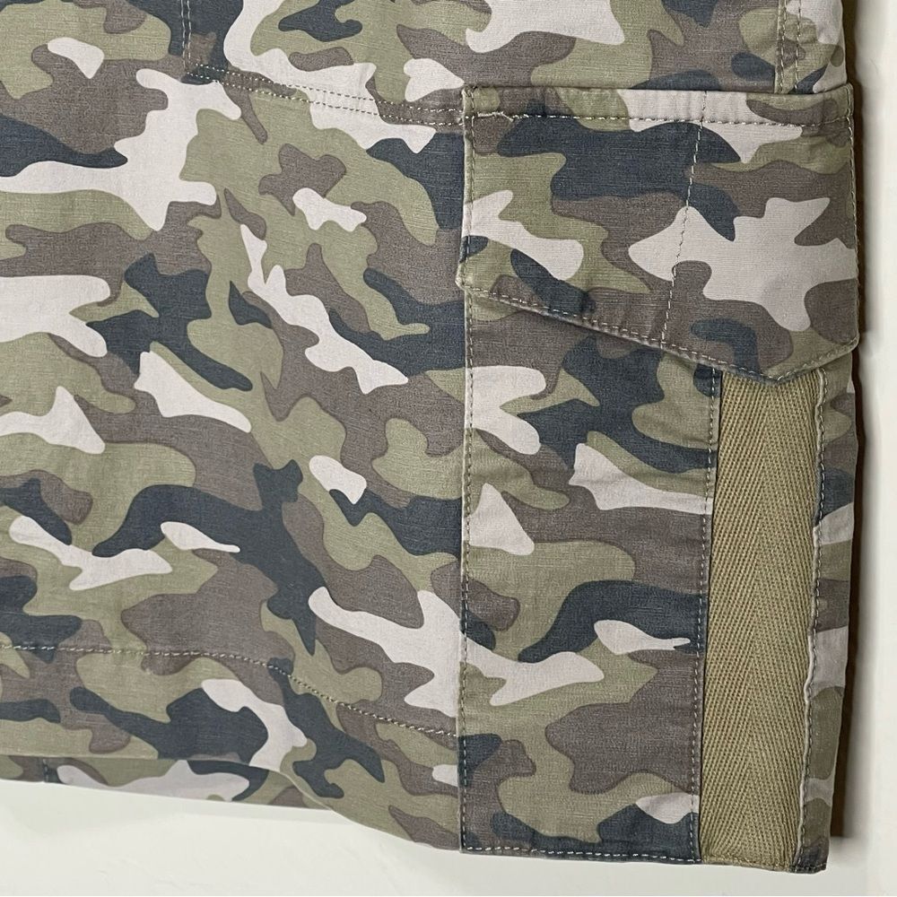 The Black Dog Camouflage Cargo Skirt Camo Straight Cotton Pockets Casual Women S - Picture 6 of 15